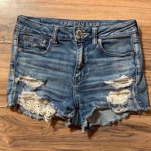 Light blue American eagle shorts